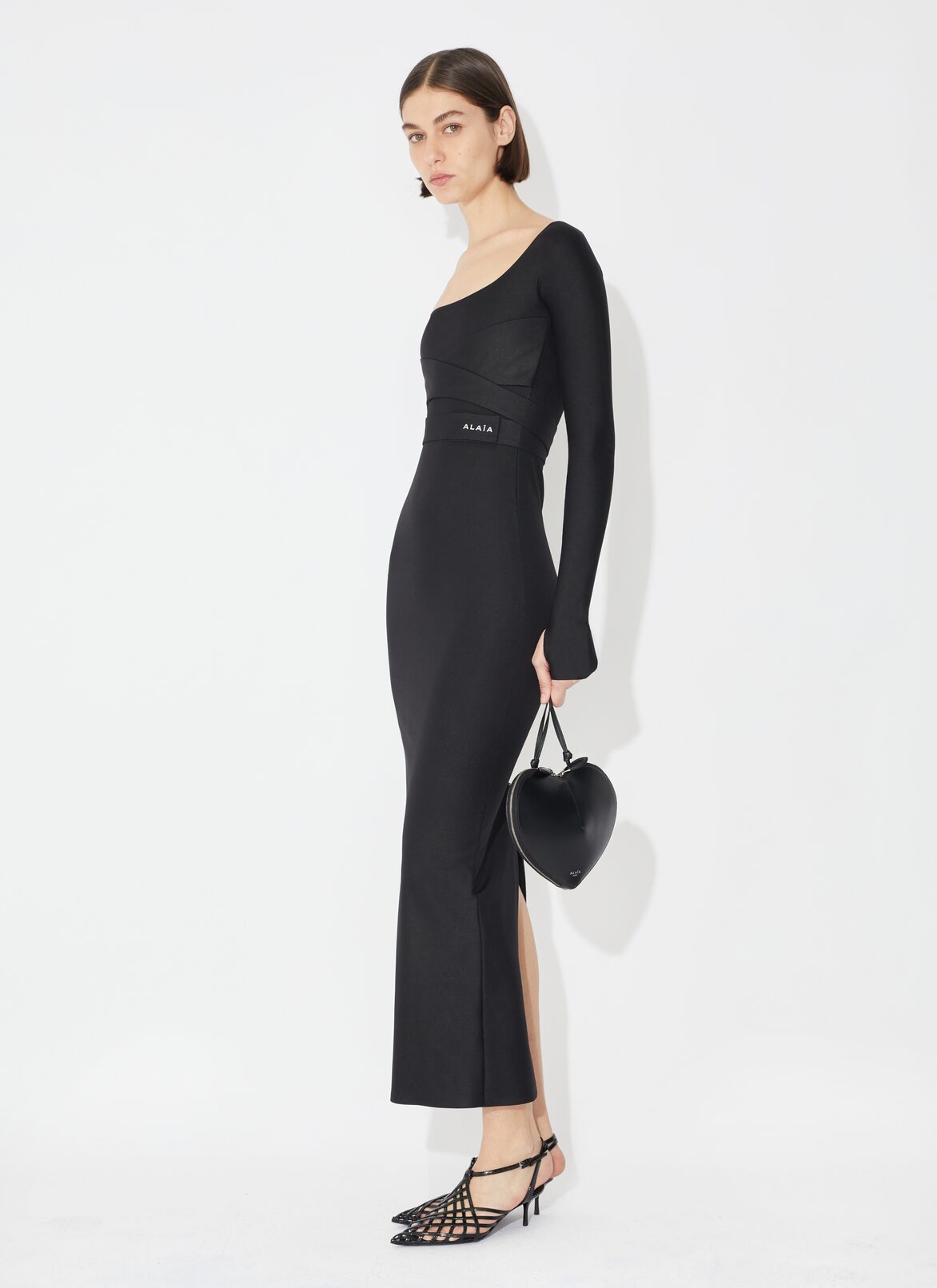 Sculpting jersey dress ALAÏA BLACK SCULPTING JERSEY DRESS